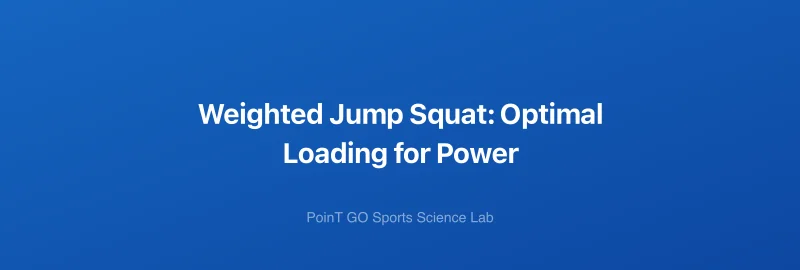 Weighted Jump Squat: Optimal Loading for Power