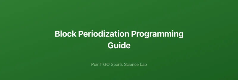 Block Periodization Programming Guide