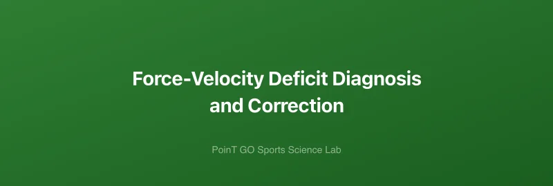 Force-Velocity Deficit Diagnosis and Correction