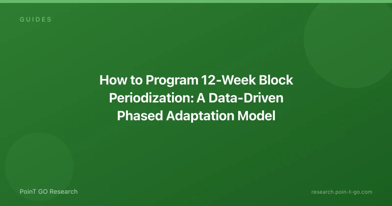 How to Program 12-Week Block Periodization: A Data-Driven Phased Adaptation Model