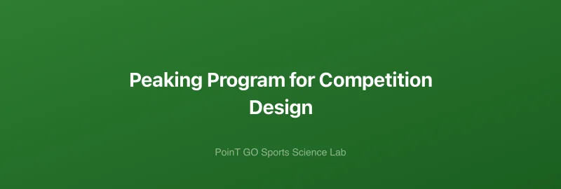 Peaking Program for Competition Design