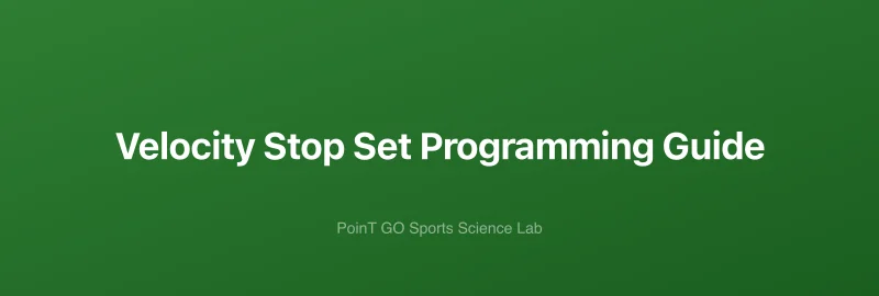 Velocity Stop Set Programming Guide