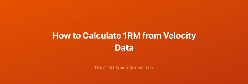 How to Calculate 1RM from Velocity Data