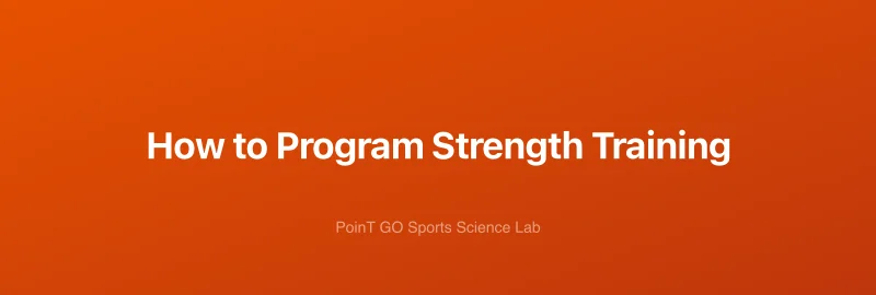 How to Program Strength Training