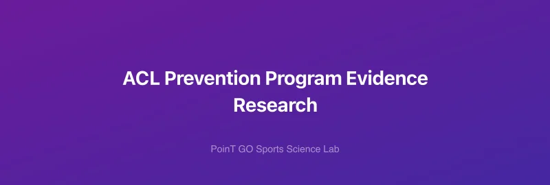 ACL Prevention Program Evidence Research