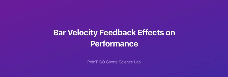 Bar Velocity Feedback Effects on Performance