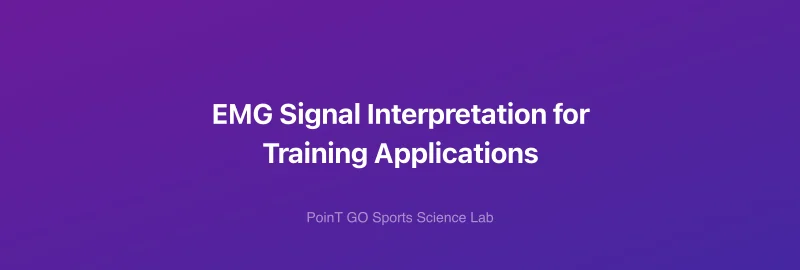 EMG Signal Interpretation for Training Applications