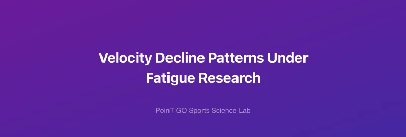 Velocity Decline Patterns Under Fatigue Research