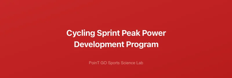 Cycling Sprint Peak Power Development Program