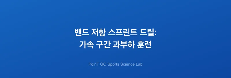 밴드 저항 스프린트 드릴: 가속 구간 과부하 훈련