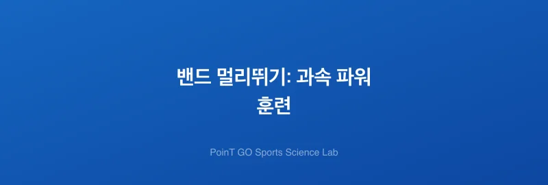 밴드 멀리뛰기: 과속 파워 훈련