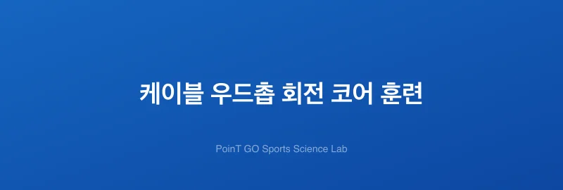 케이블 우드촙 회전 코어 훈련