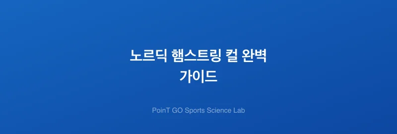 노르딕 햄스트링 컬 완벽 가이드