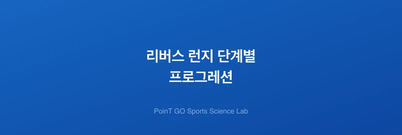 리버스 런지 단계별 프로그레션