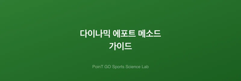 다이나믹 에포트 메소드 가이드