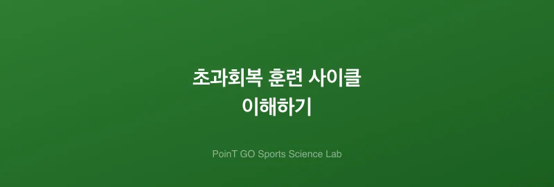 초과회복 훈련 사이클 이해하기