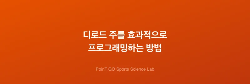 디로드 주를 효과적으로 프로그래밍하는 방법