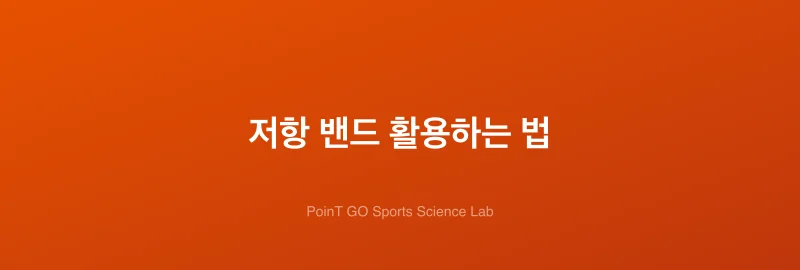 저항 밴드 활용하는 법