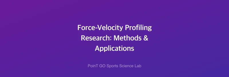Force-Velocity Profiling Research: Methods & Applications