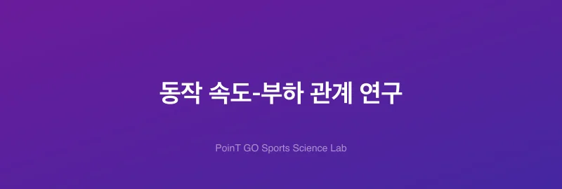 동작 속도-부하 관계 연구