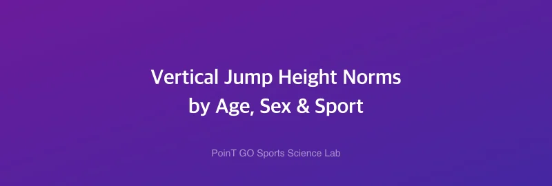 Vertical Jump Height Norms by Age, Sex & Sport